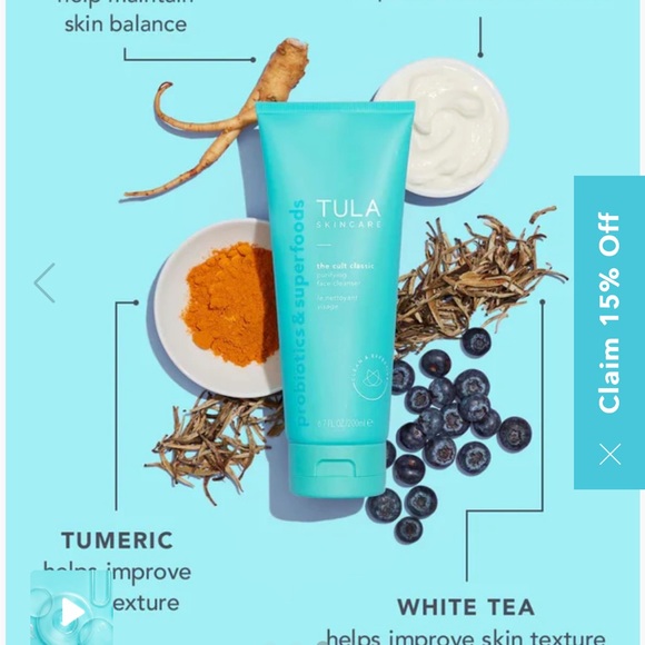 TULA Skincare The Cult Classic Purifying Face Cleanser - TWO UNOPENED - Picture 8 of 9